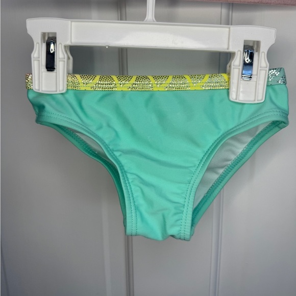 NWOT Wonder Nation 2T Girls Green Bikini Bathingsuit Bottomr - Picture 1 of 4